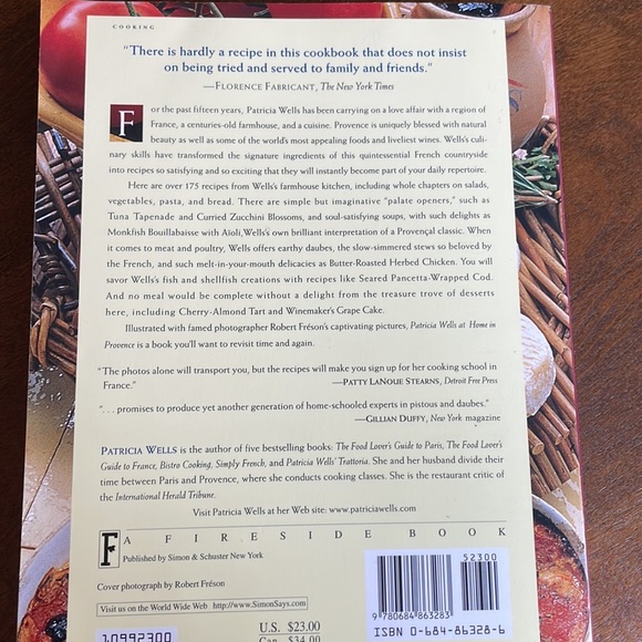 Patricia Wells At Home In Provence cookbook - Picture 2 of 4
